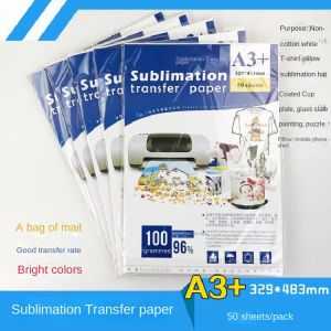 Papier A3 Sublimation Paper Transfer Papier A4 Backbecher Papier T -Shirt -Verfärbung Tasse Weiße Handy -Hülle Thermaltransferpapier