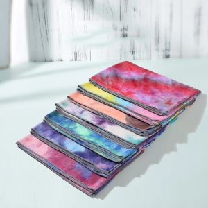 Mats Yoga Mat Yoga Supplies Tiedye Yoga Handduk Sportshandduk Färgglad tryckt filthandduk Tjocken Nonslip 183cm*63cm