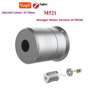 Lock Wehere M521 Tuya Zigbee Smart Door Lock Stronger Motor Fingerprint Door Lock For Door 50100mm Thickess Remote Control Lock