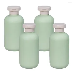 Förvaringsflaskor 4 st resorflaskdispenser för vätskor badrum tvålvatten tom schampon mat duschgel