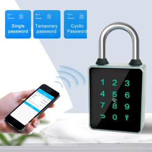 Lock Tuya TTLOCK APP Smart Bluetoothcompatible Padlock Waterproof Biometric Door Locks Waterproof House Luggage Security Alloy Locks