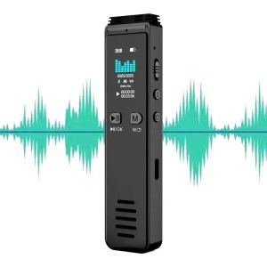 Gravador de voz Digital Voice Recorder 32GB HD Reduction Recorder Stéreo Active Recorder com reprodução de áudio recarregável USB Dittafone