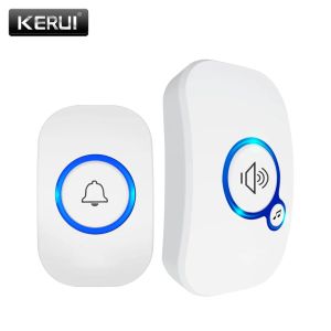 Doorbell KERUI Home Wireless Doorbell 433Mhz Welcome Friend Smart Doorbell 32 Songs 4 Level Volumes Chimes Home 150Meters Door Bell