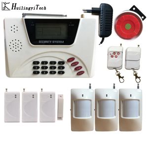 Kits 433MHz Wireless GSM Alarmsystem Dual Antenna GSM Home Alarm Systems mit PIR -Detektor Russian English Voice Security GSM Alarm