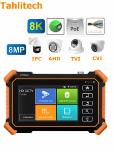 Display Tahlitech 4" 8K IPC tester CCTV Tester monitor 8mpAHD CVI TVI CVBS Camera teter for Hikvision camera Dahua Camera Huawei camera