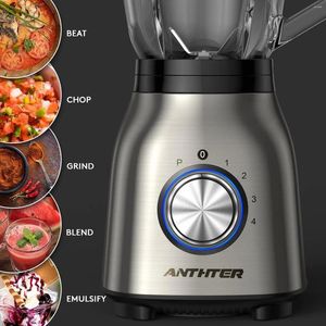 Juicers Anthter Professional Plus Blenders For Kitchen 950W Motor Blender With Stainless Countertop 50 Oz Glass Jar Ideal Puree