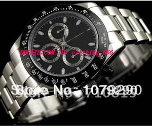 Mężczyźni Watch Automatic ETA 4130 Ruch 116520 Black Dial Chronograph Working Men039s Watchs Watches8288148