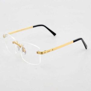 2024 Neue hohe Qualität 10% Rabatt auf Luxusdesignerin Neuer Sonnenbrille für Männer und Frauen 20% Rabatt auf Serie 0087 Fashion Pure Titanium Frameless Myopia Linsenrahmen