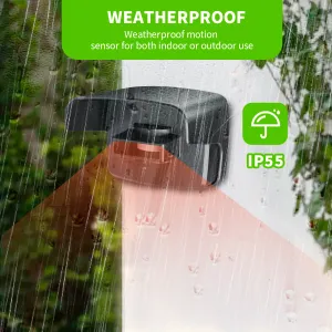Kits Outdoor Waterproof Wireless Driveway Alarm 500 Feet Long Range Motion Detector Alarm, Plugin Receiver,Security Alert