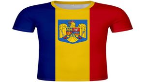 Rumänien T -Shirt DIY Custom Made Name Nummer