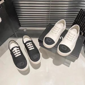 canale di alta qualità in stile preppy show espadrille casual shoeple estate per estate scarpe a bassa tela da tennis nero outdoor lady lady piatto da donna sneaker size 35-40