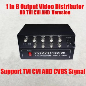 Система бесплатная доставка TVI CVI AHD CVBS 1 в 8 Out Composite BNC -видео -дистрибьютор 18CH Splitter для камеры безопасности видеонаблюдения