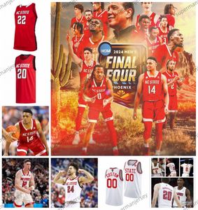 DJ Burns Jr. NC State Basketball Jersey 23 Mohamed Diarra 0 DJ Horne 34 Ben Middlebrooks 2 Kam Woods Custom Stitched NC State Wolfpack Jerseys FINAL FOUR