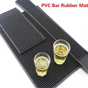 Black Bar Matte Gummi -Bar Service Verschüttungsmatte Gummi -Bar Mat Bar Läufer Glas Tropfstab