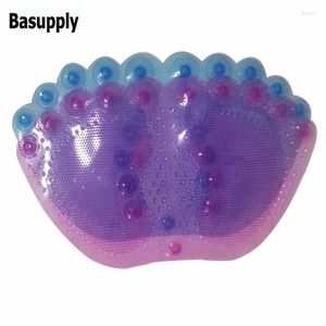 Halılar Basupply 1 adet yaratıcı ayaklar pvc banyo matını kaygıklı önleyici banyo pedi kaymaz kauçuk enayi duş antiskid