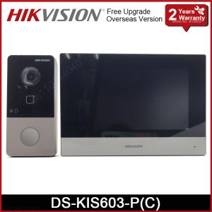 Campainhas dskis603p (c) kit de intercomunicação de vídeo hikvision hikvision dskv6113wpe1 (c) Poe Doorbell Station Door Station DSKH6320WTE1 WiFi Indoor Monitor
