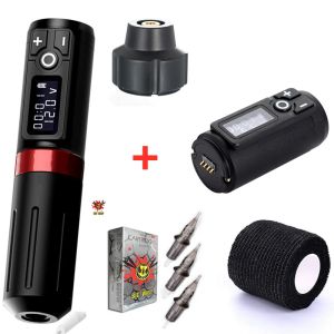 Machine 2021 New Wireless Rotary Tattoo Hine Pen Mabuchi Motor Strong Quiet with Fast Charing Battery Rca Adapter Kit Free Shipping