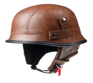 Ldmet yarım yüz kask casco moto vintage motosiklet kask pilot yaz ışığı retro Alman cascos para moto12407992