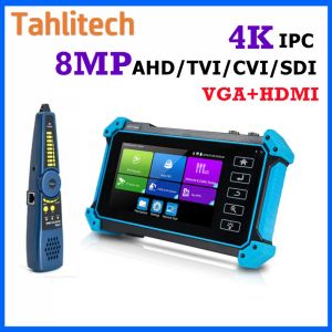 Exibir CCTV Tester IPC Tester Tester CCTV AHD CVI IP POE Testador 4K Monitor VGA HDMI Input 5 em 1 Hikvision Dahua Tester Camer CCTV RJ4