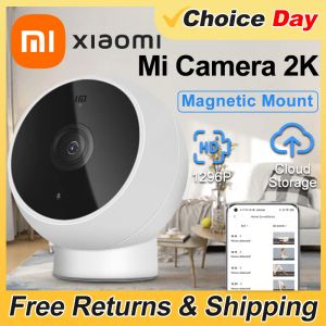 Kameror xiaomi mi smart ip kamerautgåva 2k hd infraröd natt vision cctv röst intercom ai larm magneticmount smart hem wifi videcam