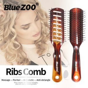 Ribs di ritaglio di Amber Zoo Blue Comb PS U MASSE UN AGUO DI NYLON AGUO DI NYLON MASSAGGIO COMBASSO