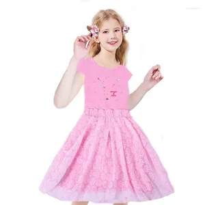 Vestidos de menina Princess Dress Summer Wedding Birthday Party Kids for Girls Roupas Fantas para adolescentes Projetos de baile 2-12