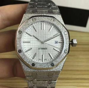 TM Factory Frosted Gold Mechanical Automatic Ruch Lady Mens Diamond Watch Storwatches zegarki Man Montre Watch8618554