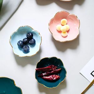 Креативное японское сакура керамическое блюдо из вишневого цвета каваи, тарелка, блюдо, блюдо цветочное, для кухонного соуса блюда уксуса