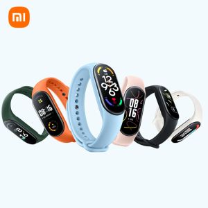 時計オリジナルXiaomi Mi Band 7スマートリストバンド1.62インチアモールディスプレイ24心拍数監視フィットネスブレスレット防水スマートウォッチ