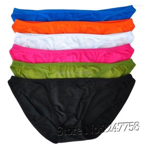 Underpants 6pcs/Los Männerbeutel Bikini Spandex Comfy Slips Mini Fine Gurt Short Hosen sexy Jungs Männer Unterwäsche