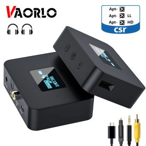 Adattatore VAORLO OLED Display CSR 5.0 Bluetooth Audio Transmit Aptxhd/LL SPDIF+coassiale+3,5 mm Adattatore wireless Aux per TV