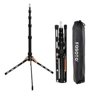 Monopods fusitu ft140 stand de luz portátil 1.23m para câmera foto fotográfico iluminação fotográfica flash guarda -chuvas refletor