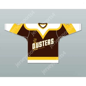 GDSIR Custom Paul Stewart 3 Binghamton Broome Dustters Brown Hockey Jersey New Top Ed S-M-L-XL-XXL-3XL-4xl-5xl-6xl