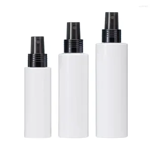 Butelki do przechowywania 20pcs Plastikowa butelka Pet pusta biała czarna mgła pompa rozpryska Atomizer Opakowanie kosmetyczne 3 unz 100 ml 150 ml 200 ml