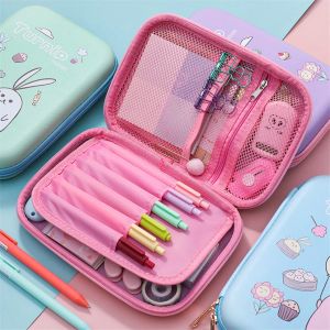 Obudowy Kawaii Pencil Case Cute School for Large Pinted Pinkilcase Pennen Zak Plumier Scolaire Fille Estojo Escoj Rabbit Penbox