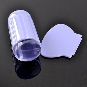 2024 French Side Pressing Stamp Silicone Transfer Head Set for DIY Nail Art Printing Plate Scraping Tools for Nail Art Printing Plate