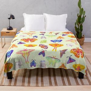 Одеяла мотылька - пастельное бросок одеяла для дивана тонкого двойного летнего мягкого