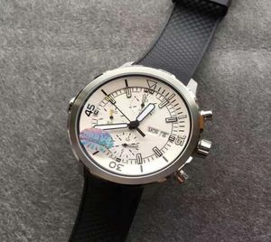 44 -миллиметровые мужчины смотрят мужские наручные часы Сапфир Кристаллический водонепроницаемый браслет хронограф хроно -секундомер дайверы плавания автоматические 8849632