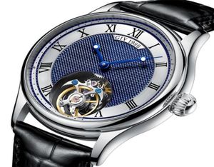 Armbanduhr Giv Flying Tourbillon Mechanical Skeleton Luxury Watch Bewegung für Männer Sapphire wasserdichte Uhren Man9897837