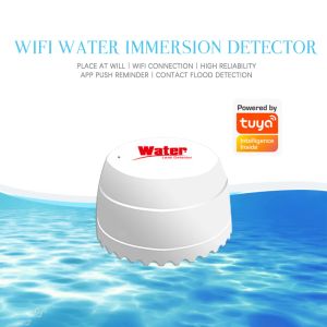 モジュール15pcs tuya wifi水漏れ探知器水洪水センサーリンケージアラームスマートライフアプリリモート監視洪水セキュリティ