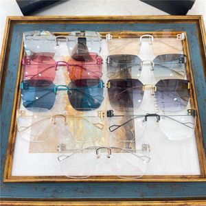 Projektanci okulary przeciwsłoneczne 10% zniżki na luksusowy projektant Nowe okulary przeciwsłoneczne dla mężczyzn i damskich 20% zniżki na Paris Fashion Double B Bezprzewodowe równinę kwadratową