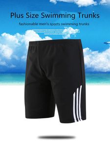 Men's Swimwear 2024 NATAÇÃO TENLO PLUS TAMANHA 4XL-7XL Secagem rápida Esporte Long perna ângulo plano em resumos no atacado e no varejo