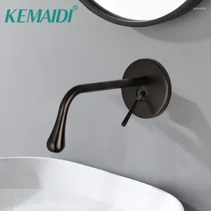Bathroom Sink Faucets KEMAIDIMatte Black Bathtub Faucet 1 Handle Washbasin Dish Rotating Mixer Washing Mop Pool Tap Gun Gray
