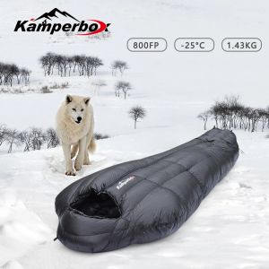 Gear Kamperbox vinter sovsäckar camping ner sovsäckar vinter utomhus ultralätt sovsäckar camping utrustning