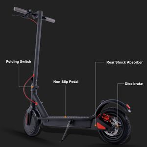 Hezzo HS-04 Electric Scooter Высококачественная мобильность на большие расстояния 36 В 350 Вт M365 СЛАДНАЯ СЛАДНАЯ БЕСПЛАТНАЯ ДОСТАВКА С ЕС США склады