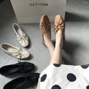 Scarpe casual Soft Ballet Ballerina Ballerina Flats Woman Microfibra Micoccasins Girls-Up Girls Cozy Square Single Mujer2024