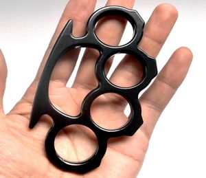 NY GILDED Tjock 13mm Steel Brass Knuckle Duster Color Black Plating Silver Hand Tool Copping High Quality 1703 Z27333694