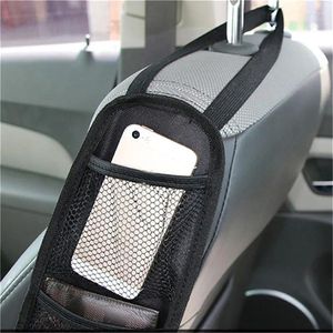 Aufbewahrungsbeutel Automatisch Sitzseite Hanging Bag Car Organizer Mehrfach-Tape-Getränkehalter Mesh Pocket Innenzubehör