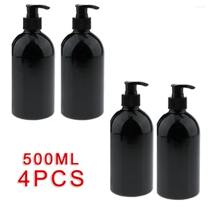 Liquid Soap Dispenser Soaps Lotion Refillable Bottle Plastic Water Shampoo 500mL Empty Pump