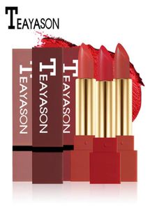 Teayason varumärke Vattentät matt läppstift penna för kvinnor långvarig batom mörkröd sammet balm rouce en levre naturlig makeup läpp st6747177